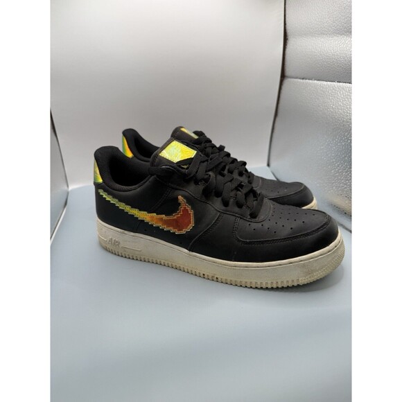 Size 9.5 - Nike Air Force 1 Low Iridescent Pixel - Black AF1- Uptown’s - Picture 1 of 8